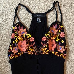 Floral crop top